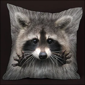 Подушки с фото: подушка енот